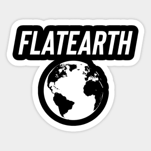 Flat Earth Sticker